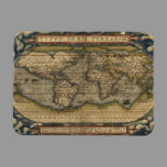 Vintage World Map Atlas Historical Design Vinyl Magnets