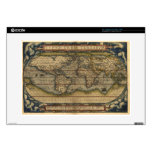 Vintage World Map Atlas Laptop Skin