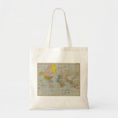 World Map Handbags