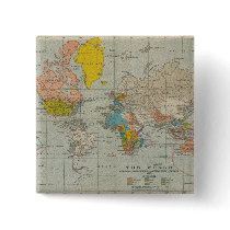 Vintage World Map buttons