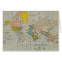 Vintage World Map cards by pixelholic Vintage World Map cards