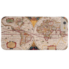 Vintage World Map Circa 1600 Barely There iPhone 6 Plus Case