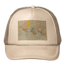 Vintage World Map Hat