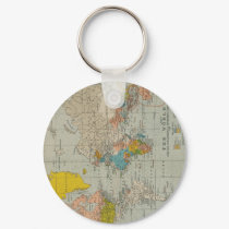 Vintage World Map keychains by pixelholic Vintage World Map keychains