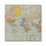 Vintage World Map magnets