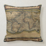 Vintage World Map Pillow
