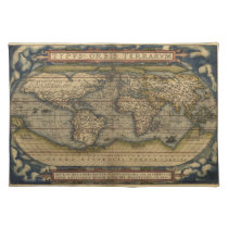 Vintage World Map Place Mats