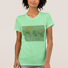 Vintage World Map T Shirts