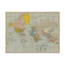 Vintage World Map  V.2 Postcard
