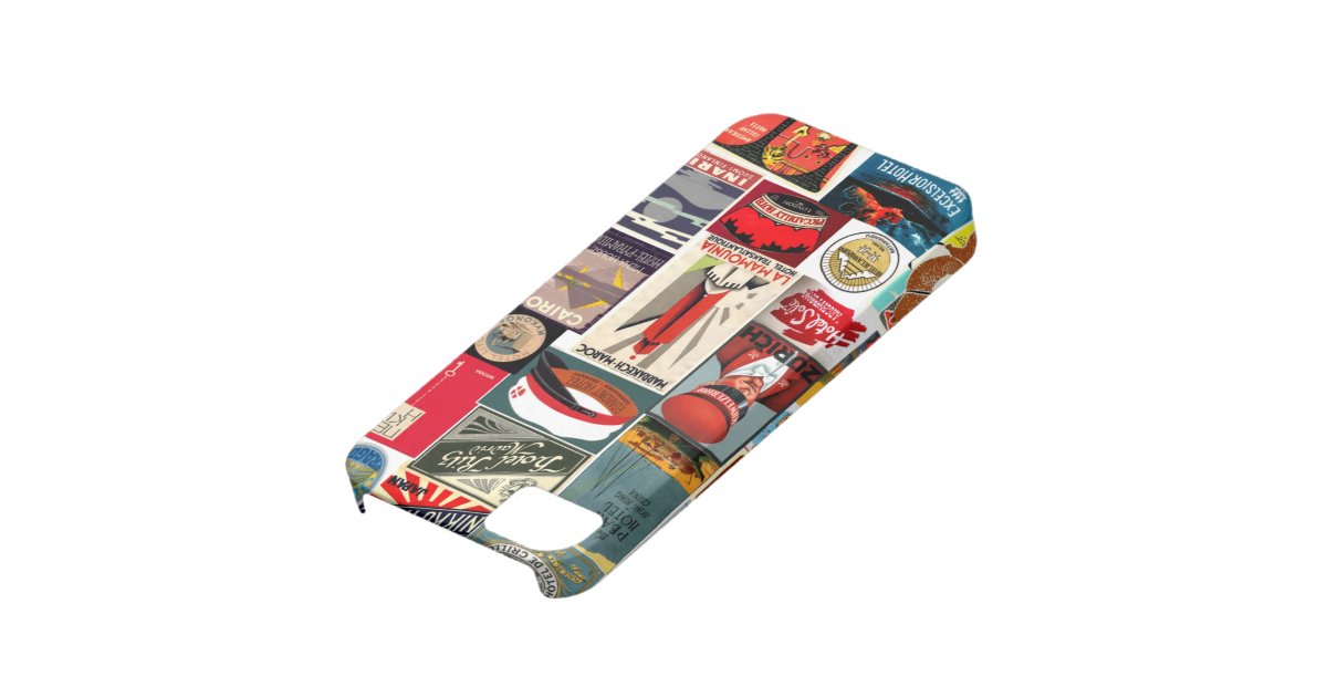 Vintage World Traveler Luggage Tags for Iphone5 iPhone SE/5/5s Case