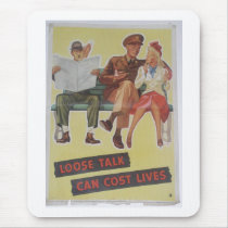 Vintage World War II Print Mousepads