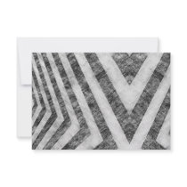 Vintage Worn Hazard Stripes Textured Custom Invite
