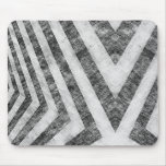 Vintage Worn Hazard Stripes Textured Mouse Pads