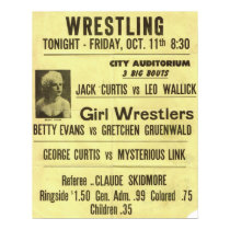 Vintage Wrestling Poster Series posters