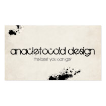 vintage wrinkled old paper dropped ink business cards