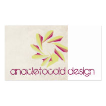 vintage wrinkled old paper pink flowers business cards