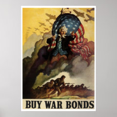 Vintage WW2 War Bonds Poster