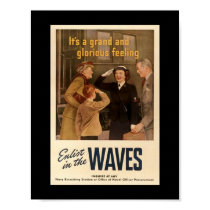 Vintage WW2 WAVES Poster posters