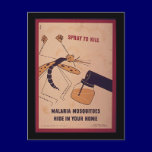Vintage WWII Kill Malaria Mosquitoes postcards