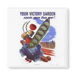 Vintage WWII Victory Garden Propaganda Poster magnets