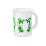 Vintage Xmas Shoppers Beverage Pitcher
