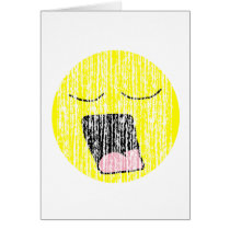 Vintage Yawning Smiley cards