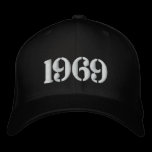 Vintage Year embroidered hats