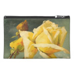 Vintage Yellow Rose Travel Accessory Bag