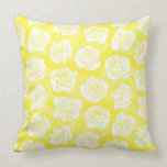 Vintage yellow roses Pillow
