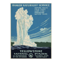 Vintage Yellowstone National Park Advertisement posters