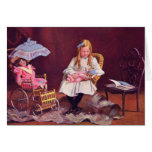 Vintage - Young Girl with Baby Dolls cards