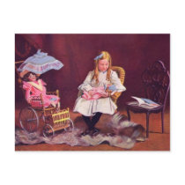 Vintage - Young Girl with Baby Dolls postcards by VintageVibes Vintage - Young Girl with Baby Dolls postcards