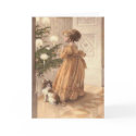 Vintage Yule Card With Poem card