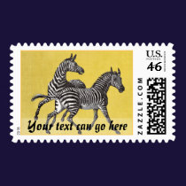 Vintage Zebra Postage stamps