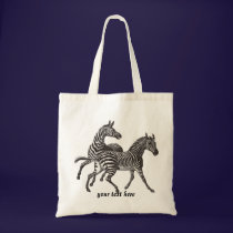 Vintage Zebra  Tote Bag