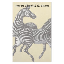 Vintage Zebras Stationery
