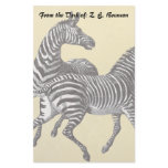 Vintage Zebras Stationery