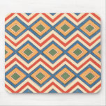 Vintage Zig Zag Diamond Pattern Mousepad
