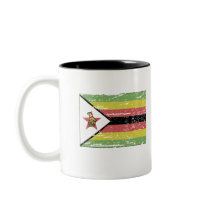 Vintage Zimbabwe Flag Coffee Mug