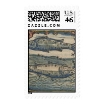 Vintage Zodiac Astrology Pisces Postage Stamps