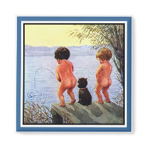 VintPostcSQ magnets by VintagePets VintPostcSQ magnets