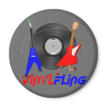 Vinyl Fling Fridge Magnet