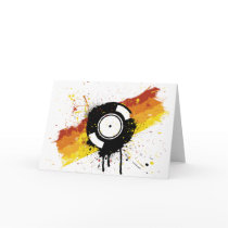 Vinyl Graffiti - DJ record DJing DJs Disc Jockey cards by HOTDJGEAR Vinyl Graffiti - DJ record DJing DJs Disc Jockey cards
