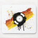 Vinyl Graffiti - DJ record DJing DJs Disc Jockey mousepads