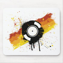 Vinyl Graffiti - DJ record DJing DJs Disc Jockey mousepads by HOTDJGEAR Vinyl Graffiti - DJ record DJing DJs Disc Jockey mousepads