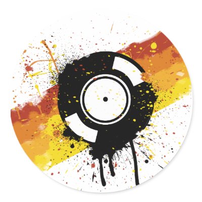 Vinyl Graffiti - DJ record DJing DJs Disc Jockey Sticker by HOTDJGEAR