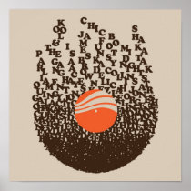 Vinyl jazz funk print