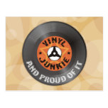 Vinyl Junkie - And Proud of It Postcards