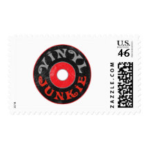 Vinyl Junkie Postage Stamps