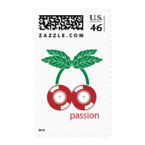 Vinyl Passion - Record DJ Disc Jockey Postage Stamps